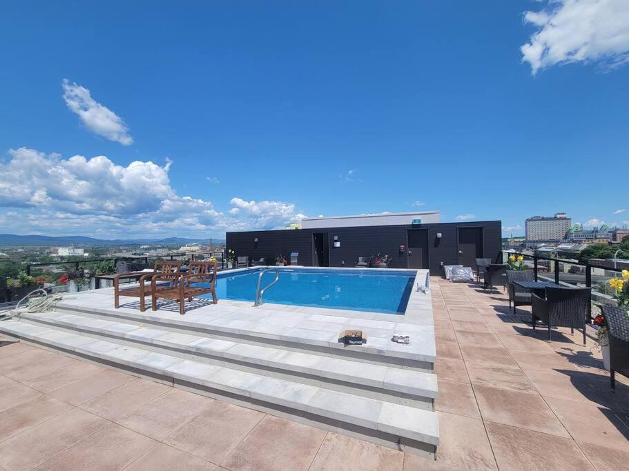 Condo 2 Ch - 500M Vieux-Quebec & Gym Exteriör bild